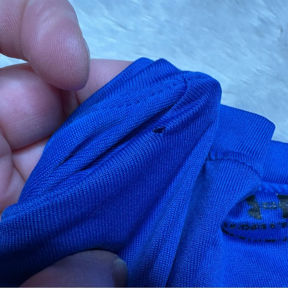 Under Armour T-Shirt Soccer Blue & Orange Size 6 - Picture 14 of 16